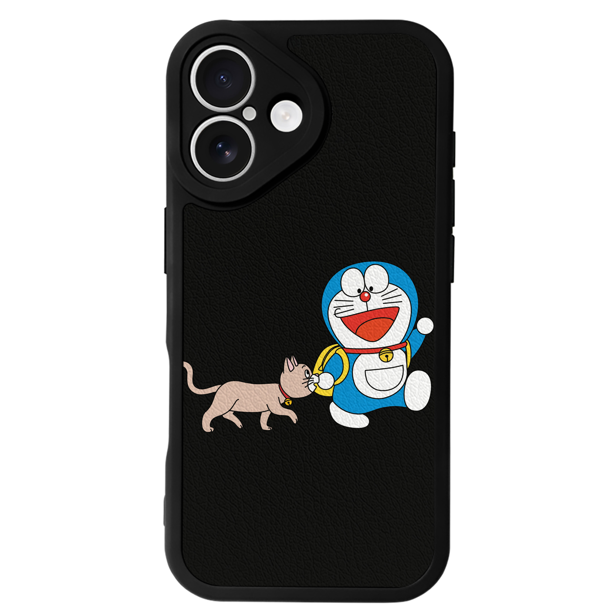 （画像用） ドラえもん Doraemon 【iPhone 16シリーズ対応】シリコンスマホケース（レザー調） 材質：シリコン